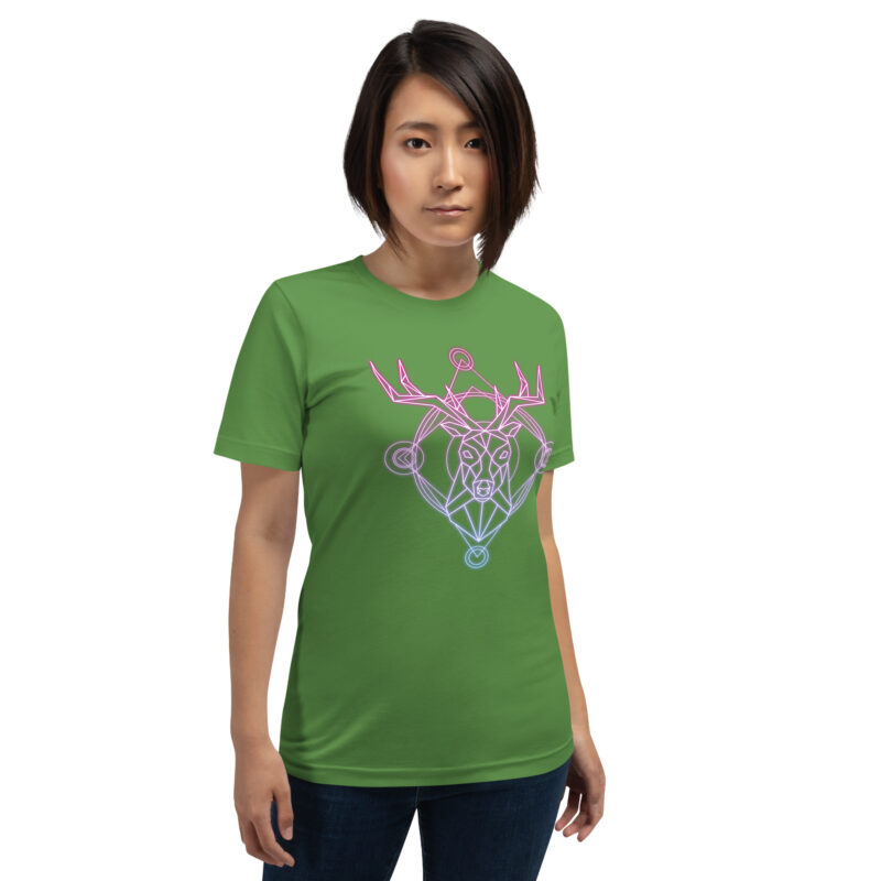 Geometrischer Hirsch Unisex-T-Shirt – T-Shirts – klamottn.de