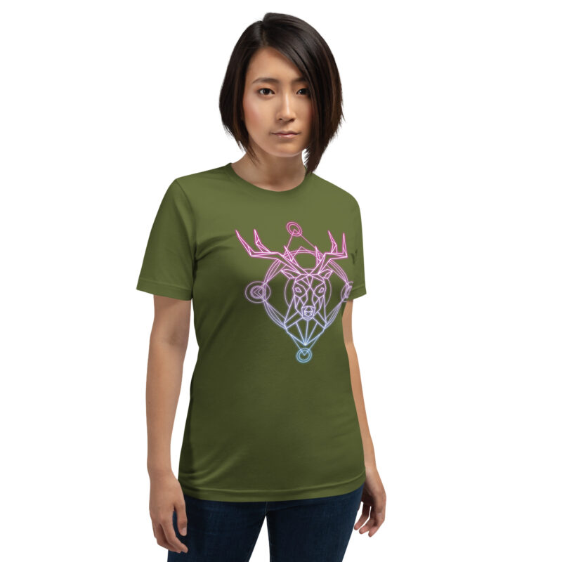 Geometrischer Hirsch Unisex-T-Shirt – T-Shirts – klamottn.de