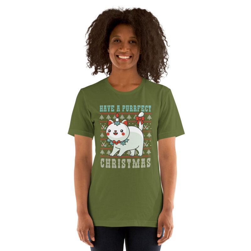 Hab ein miautastisches Weihnachten Unisex-T-Shirt – T-Shirts – klamottn.de