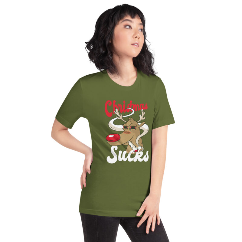 Rauchendes Rentier mag keine Weihnachten Unisex-T-Shirt