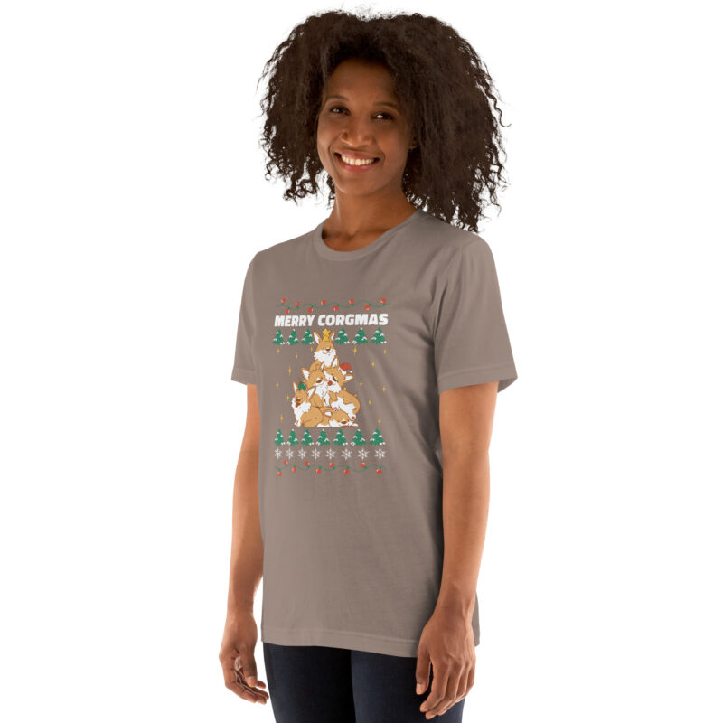 Fröhliche Corgi-Weihnachten Unisex-T-Shirt – T-Shirts – klamottn.de