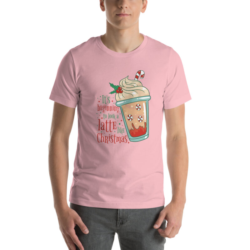 Weihnachtlicher Latte-Kunstgenuss Unisex-T-Shirt – T-Shirts – klamottn.de