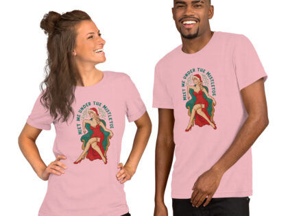 Weihnachts-Pin-up-Girl mit Mistelzweig Unisex-T-Shirt – T-Shirts – klamottn.de Weihnachts-Pin-up-Girl mit Mistelzweig Unisex-T-Shirt – T-Shirts – klamottn.de