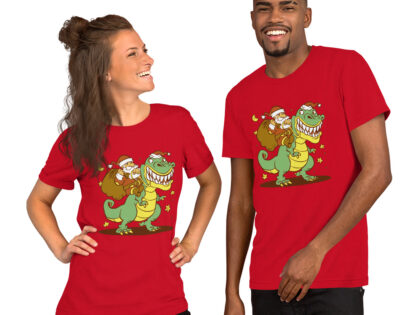 Weihnachtsmann auf Dinosaurier Unisex-T-Shirt – T-Shirts – klamottn.de Weihnachtsmann auf Dinosaurier Unisex-T-Shirt – T-Shirts – klamottn.de