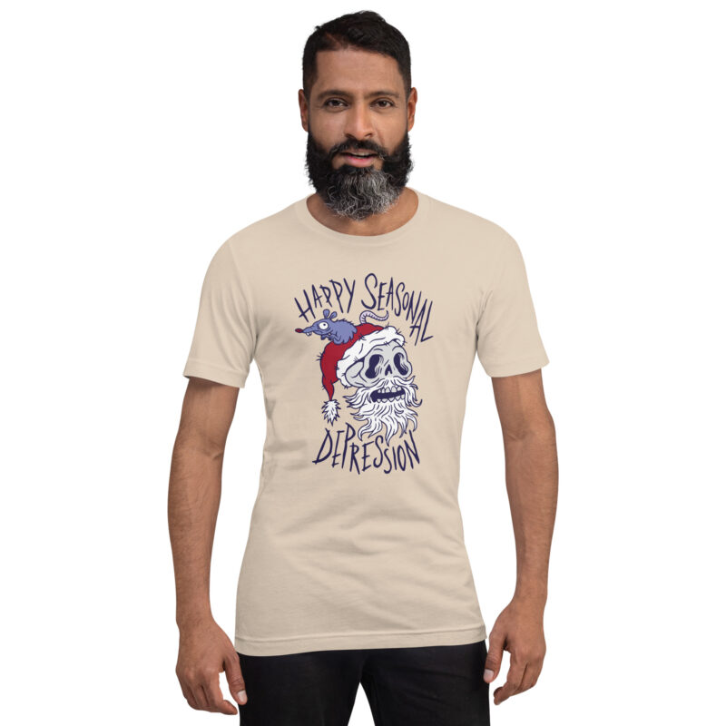Makaberer Weihnachtsgruß Unisex-T-Shirt