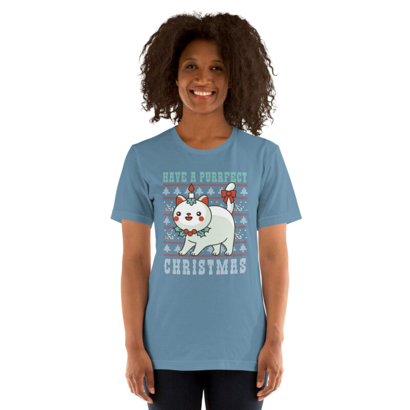 Hab ein miautastisches Weihnachten Unisex-T-Shirt – T-Shirts – klamottn.de