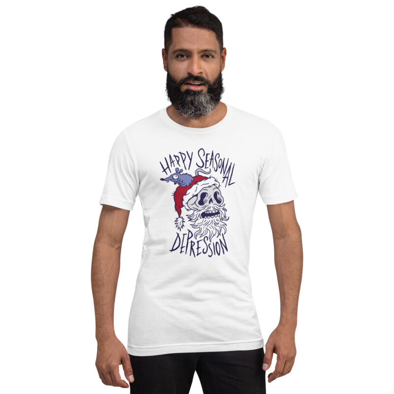 Makaberer Weihnachtsgruß Unisex-T-Shirt