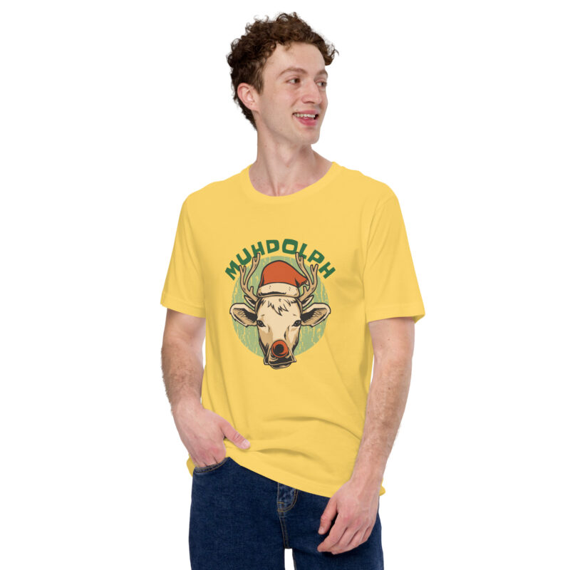 Muhdolph das Weihnachtskuh-Rentier Unisex-T-Shirt – T-Shirts – klamottn.de