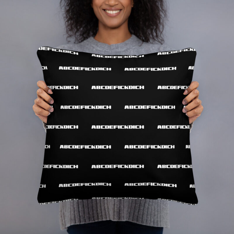 ABCDEFICKDICH Alphabet Humor Basic-Kissen – Home & Living – klamottn.de