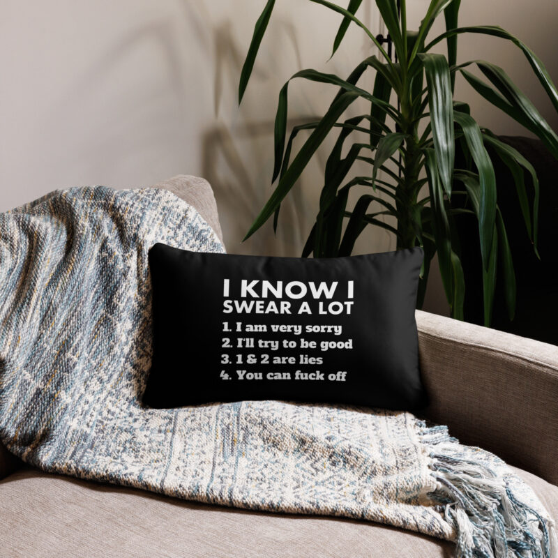 I know I swear a lot but you can fuck off Basic-Kissen – Home & Living – klamottn.de