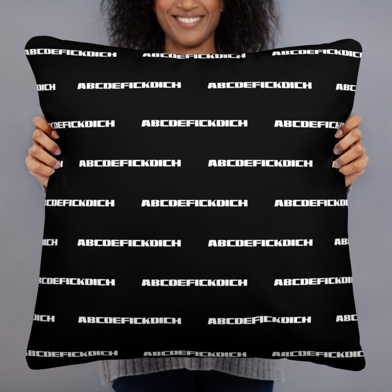 ABCDEFICKDICH Alphabet Humor Basic-Kissen – Home & Living – klamottn.de