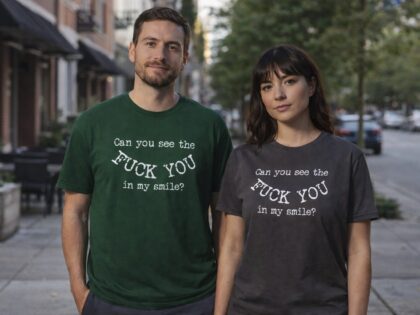 Can you see the Fuck You in my smile? Unisex-T-Shirt – T-Shirts – Klamottn™