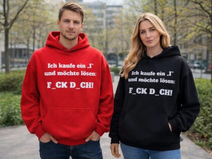 Ich kaufe ein „I“ und möchte lösen: F.ck D.ch Unisex-Hoodie – Hoodies – Klamottn™