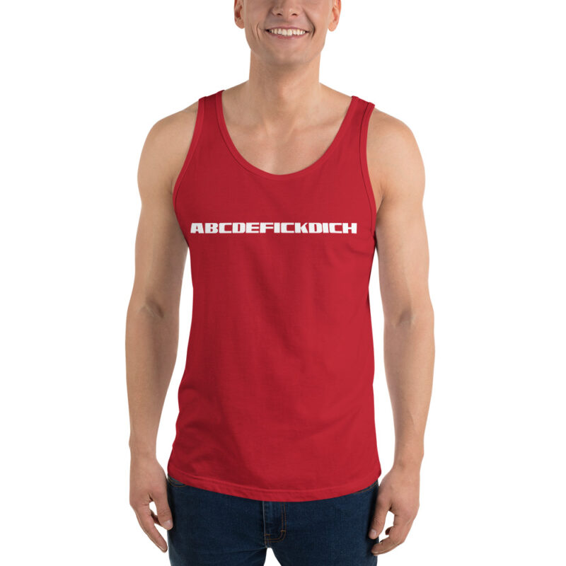 ABCDEFICKDICH Alphabet Humor Unisex-Tank-Top – Tank Tops – klamottn.de