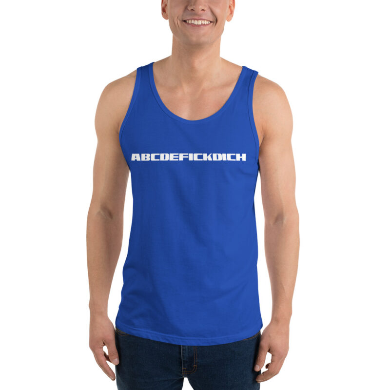 ABCDEFICKDICH Alphabet Humor Unisex-Tank-Top – Tank Tops – klamottn.de
