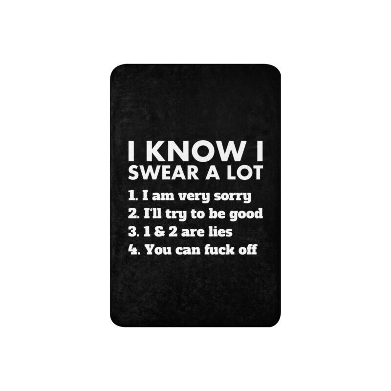 I know I swear a lot but you can fuck off Sherpa-Decke – Home & Living – klamottn.de