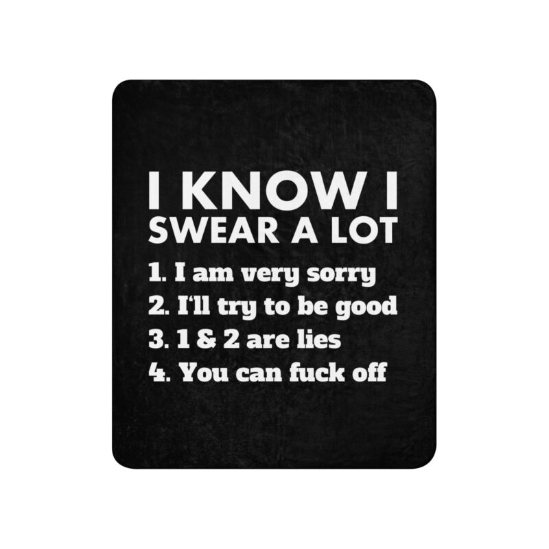 I know I swear a lot but you can fuck off Sherpa-Decke – Home & Living – klamottn.de
