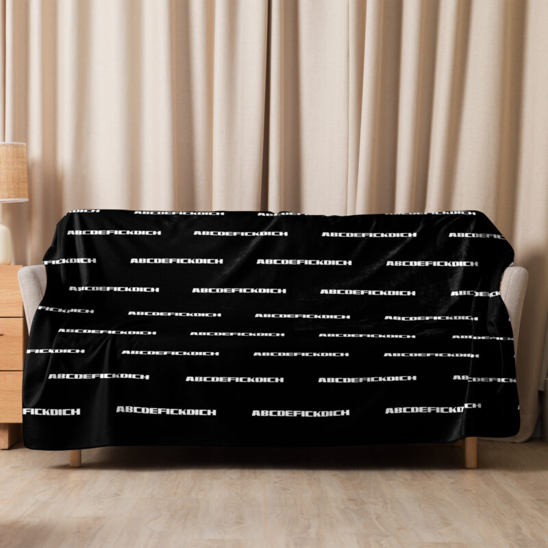 ABCDEFICKDICH Alphabet Humor Sherpa-Decke – Home & Living – klamottn.de