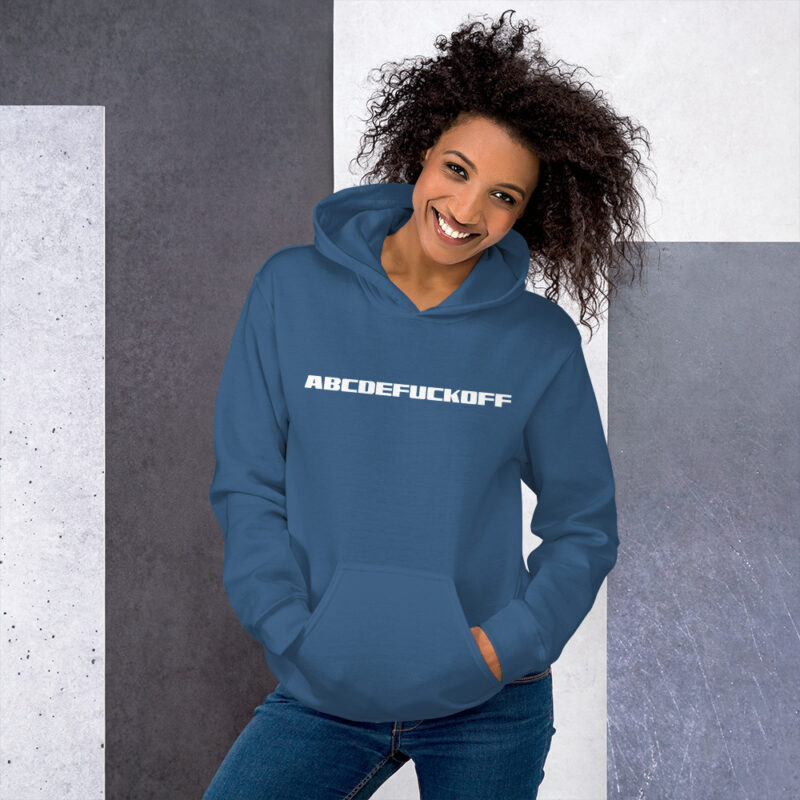 ABCDEFUCKOFF Alphabet Humor Unisex-Hoodie – Hoodies – klamottn.de