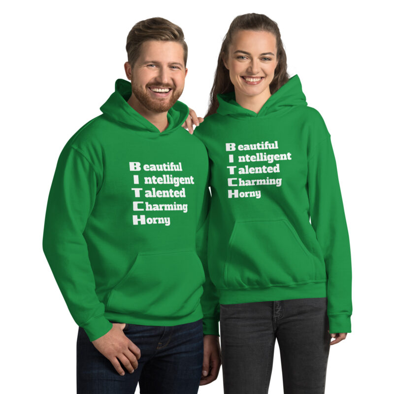 Bitch Beautiful Intelligent Talented Charming Horny Unisex-Hoodie