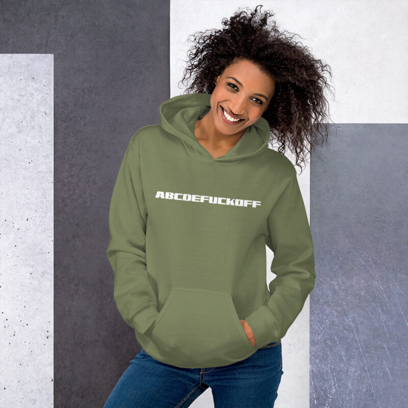 ABCDEFUCKOFF Alphabet Humor Unisex-Hoodie – Hoodies – klamottn.de