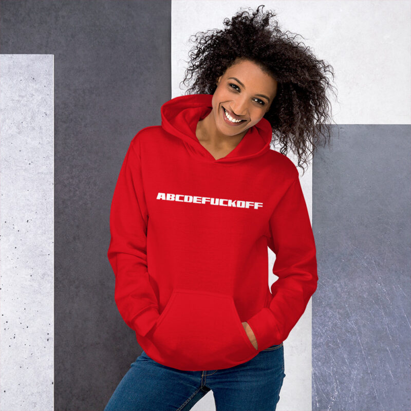 ABCDEFUCKOFF Alphabet Humor Unisex-Hoodie – Hoodies – klamottn.de