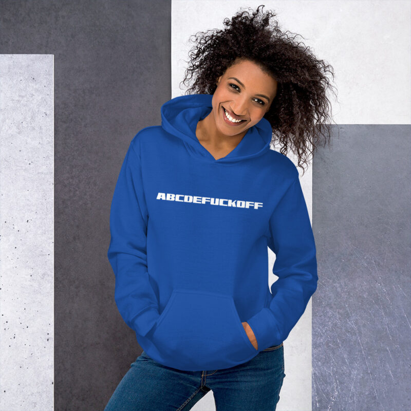 ABCDEFUCKOFF Alphabet Humor Unisex-Hoodie – Hoodies – klamottn.de