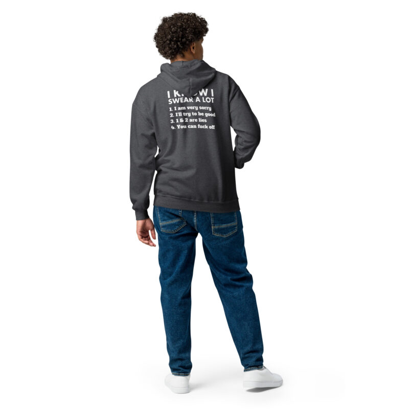 I know I swear a lot but you can fuck off Unisex-Zip-Hoodie