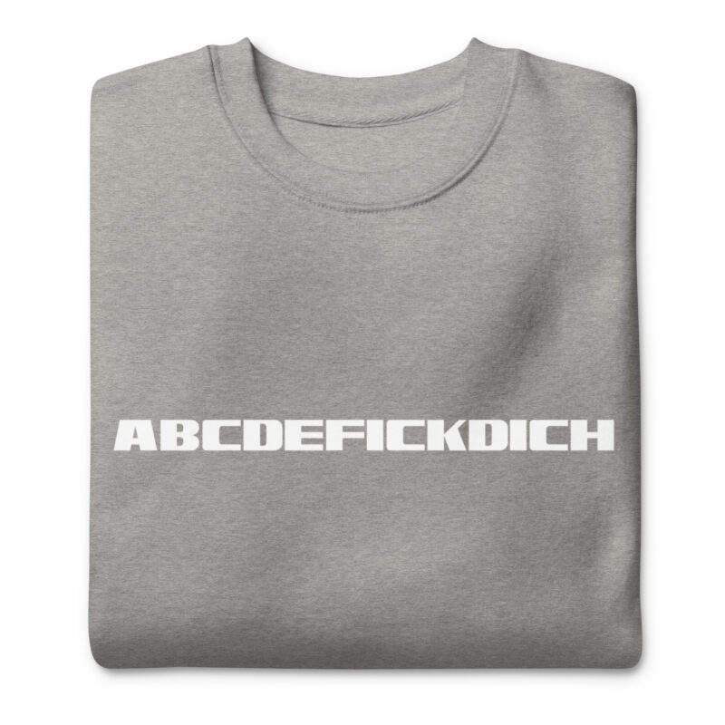 ABCDEFICKDICH Alphabet Humor Unisex-Sweatshirt – Sweatshirts – klamottn.de