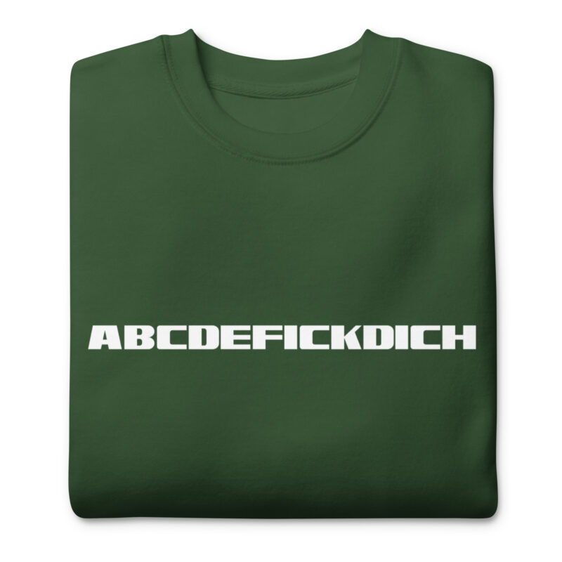 ABCDEFICKDICH Alphabet Humor Unisex-Sweatshirt – Sweatshirts – klamottn.de