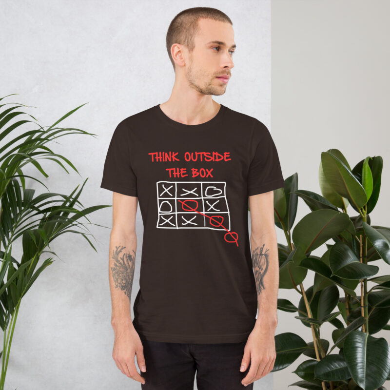 Think Outside The Box | Querdenken | Nachdenken | Über den Tellerrand Unisex-T-Shirt