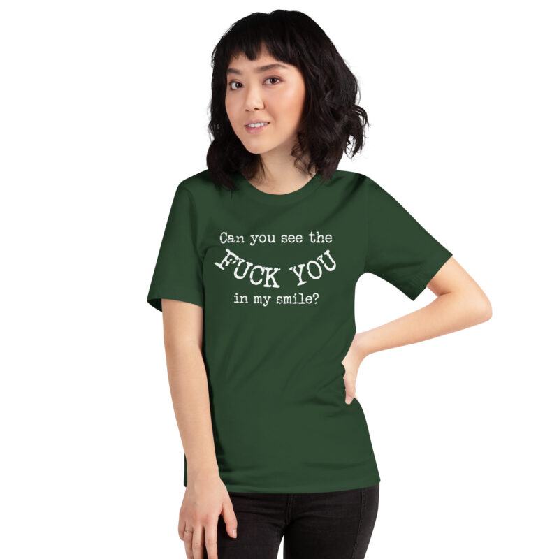 Can you see the Fuck You in my smile? Unisex-T-Shirt – T-Shirts – klamottn.de