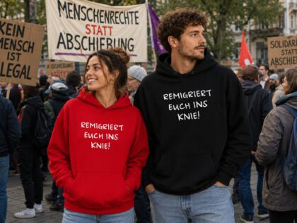 Remigriert euch ins Knie Unisex-Hoodie – Hoodies – Klamottn™