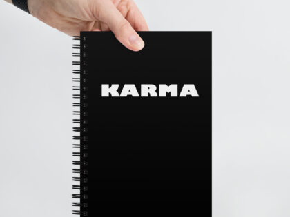 Karma Spiral-Notizblock – Accessoires – klamottn.de Karma Spiral-Notizblock – Accessoires – klamottn.de