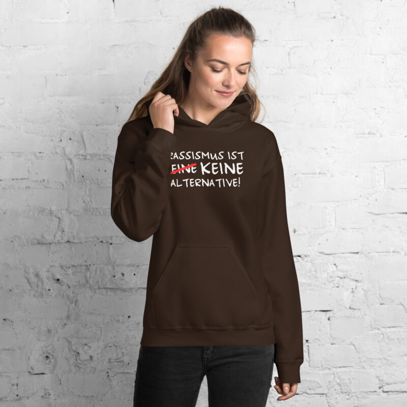 Rassismus ist keine Alternative Unisex-Hoodie