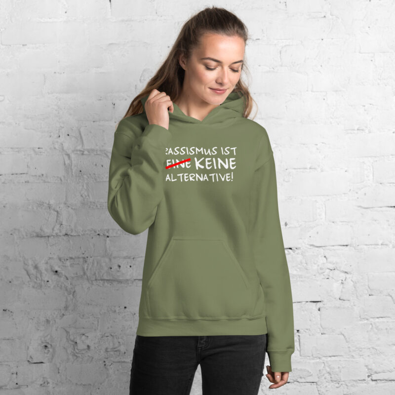 Rassismus ist keine Alternative Unisex-Hoodie