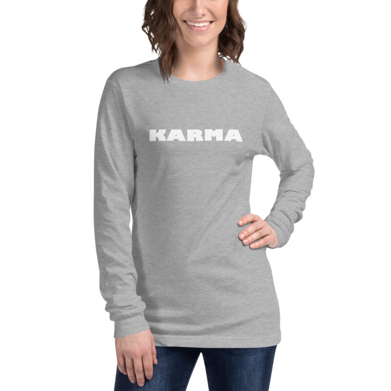 Karma Unisex-Langarmshirt – Langarm T-Shirts – klamottn.de