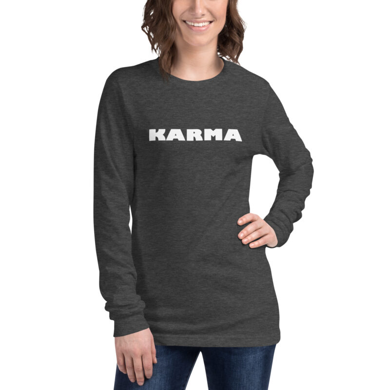Karma Unisex-Langarmshirt – Langarm T-Shirts – klamottn.de