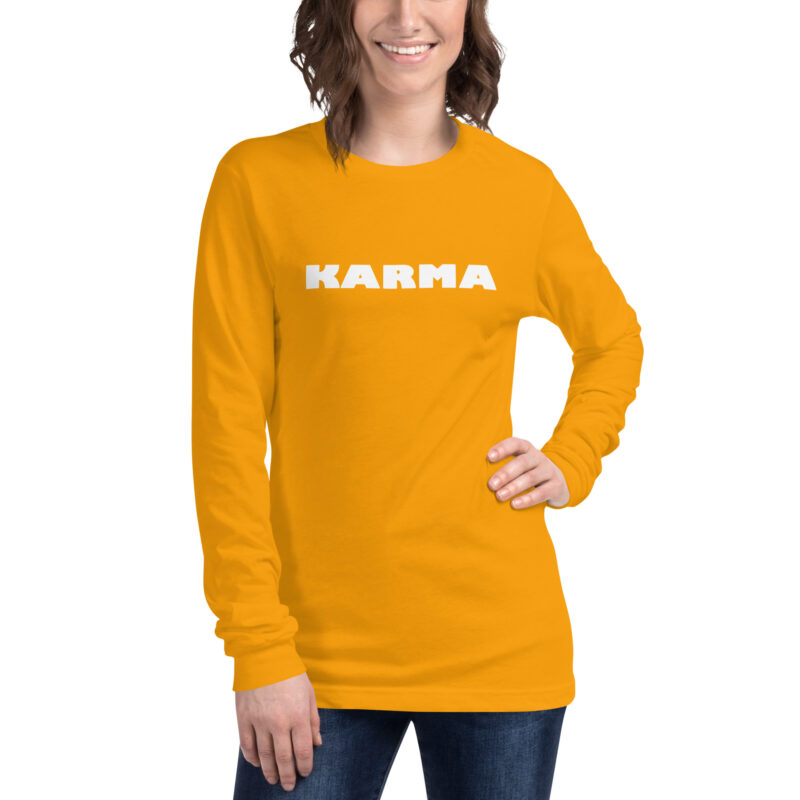 Karma Unisex-Langarmshirt – Langarm T-Shirts – klamottn.de