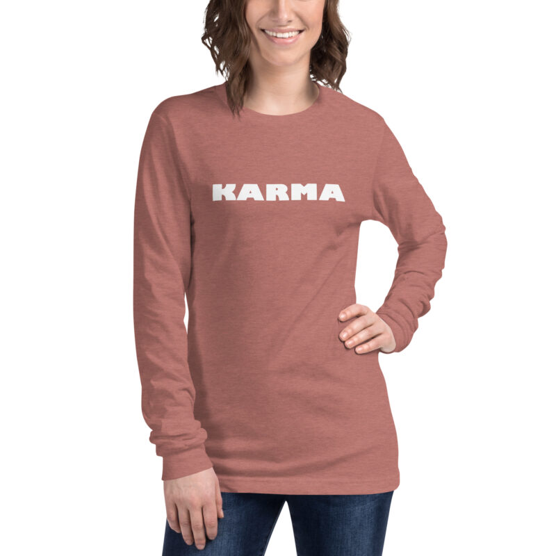 Karma Unisex-Langarmshirt – Langarm T-Shirts – klamottn.de