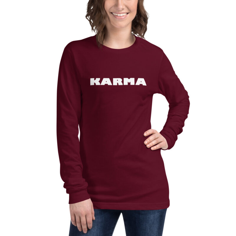 Karma Unisex-Langarmshirt – Langarm T-Shirts – klamottn.de