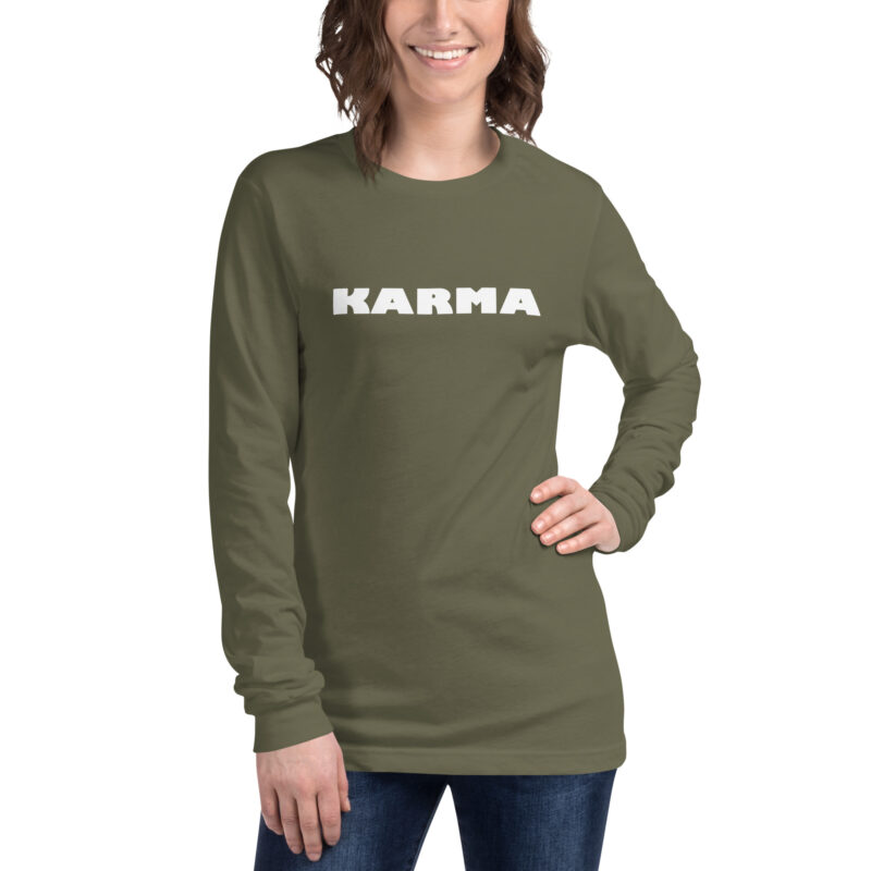 Karma Unisex-Langarmshirt – Langarm T-Shirts – klamottn.de