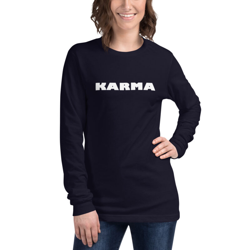 Karma Unisex-Langarmshirt – Langarm T-Shirts – klamottn.de