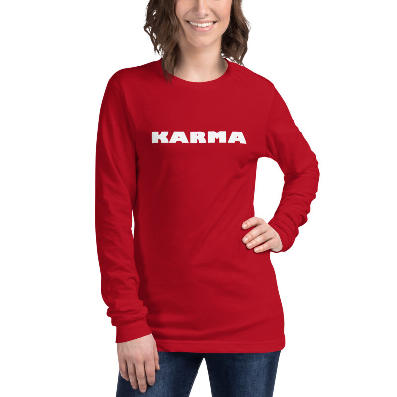 Karma Unisex-Langarmshirt – Langarm T-Shirts – klamottn.de