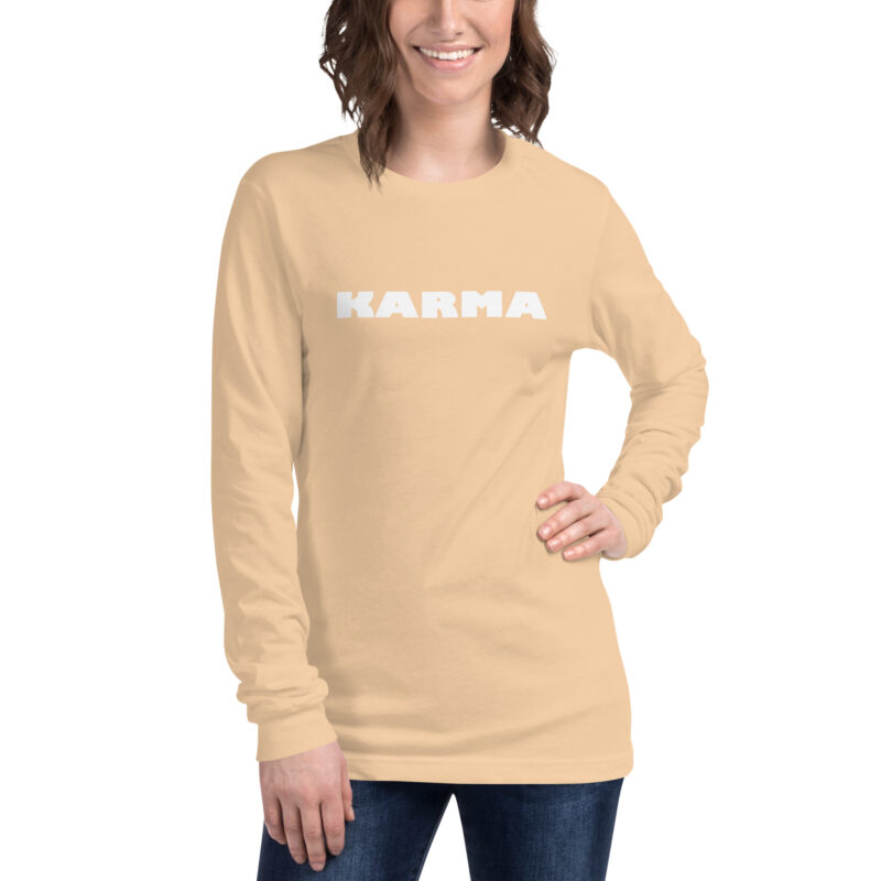 Karma Unisex-Langarmshirt – Langarm T-Shirts – klamottn.de