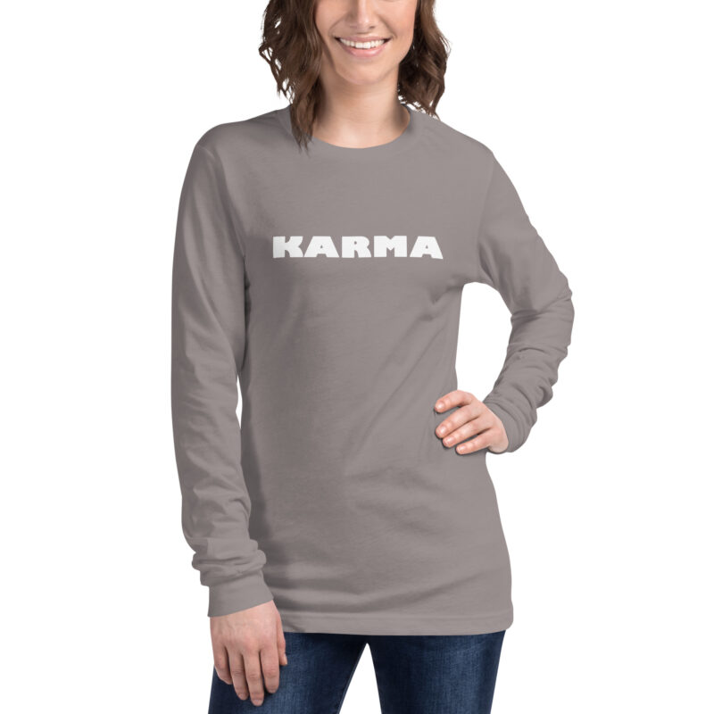 Karma Unisex-Langarmshirt – Langarm T-Shirts – klamottn.de