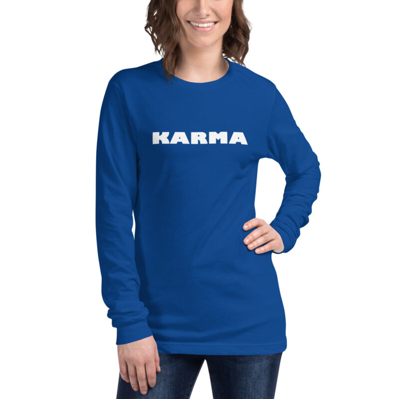 Karma Unisex-Langarmshirt – Langarm T-Shirts – klamottn.de