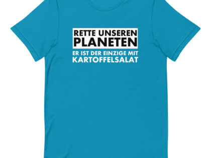 Rette unseren Planeten. Er ist der Einzige mit Kartoffelsalat Unisex-T-Shirt – T-Shirts – klamottn.de Rette unseren Planeten. Er ist der Einzige mit Kartoffelsalat Unisex-T-Shirt – T-Shirts – klamottn.de