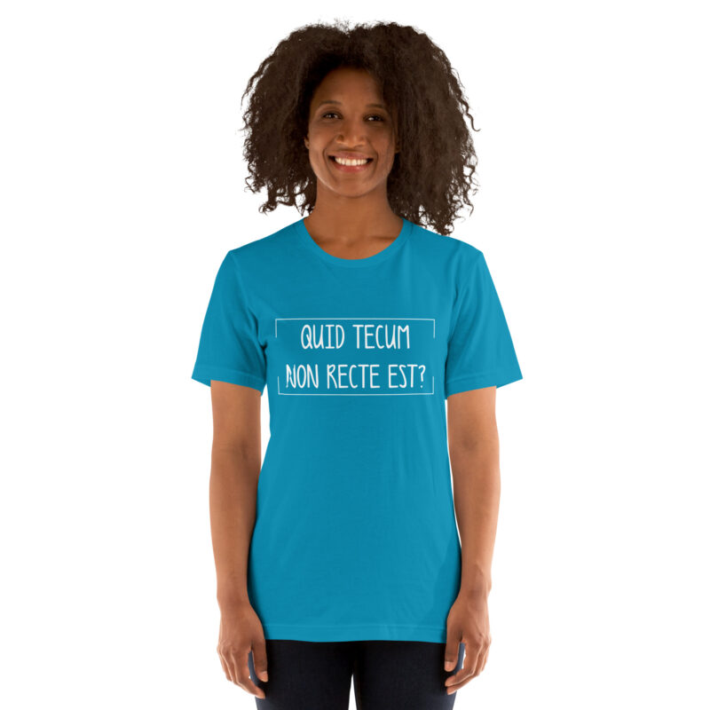 Quid Tecum Non recte est? Unisex-T-Shirt – T-Shirts – klamottn.de