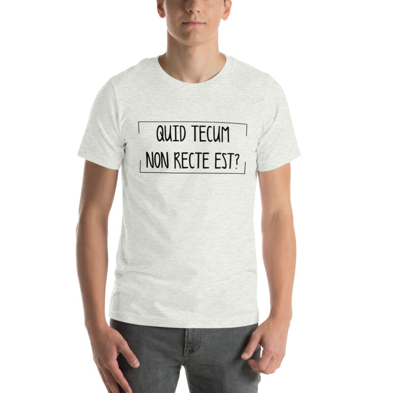 Quid Tecum Non recte est? Unisex-T-Shirt – T-Shirts – klamottn.de